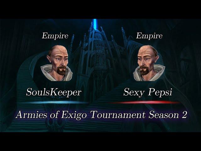 SoulsKeeper vs Sexy Pepsi - Semifinals Game 5 - Armies of Exigo Tournament Season 2