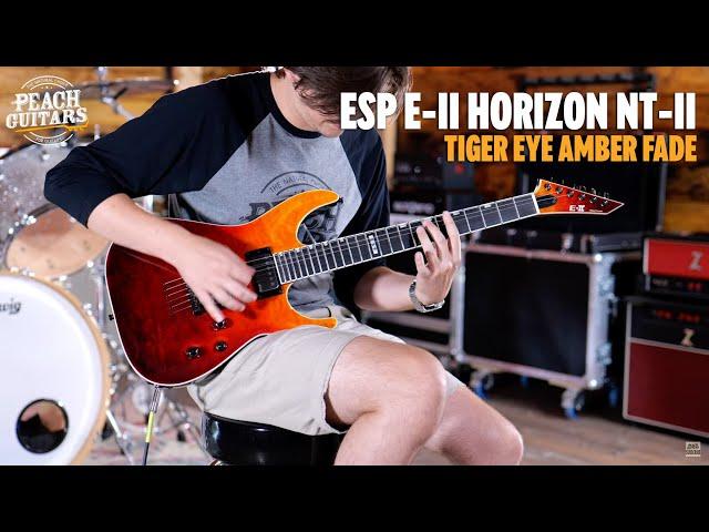 No Talking...Just Tones | ESP E-II Horizon NT-II | Tiger Eye Amber Fade