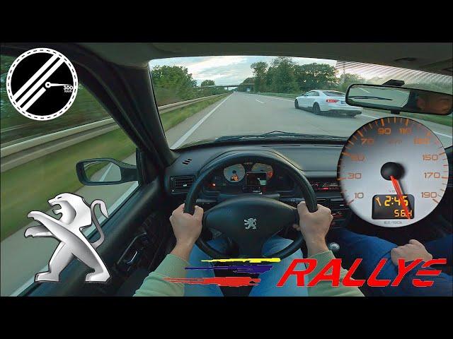 Peugeot 106 Rallye 1.6 | 109 PS | Top Speed Drive German Autobahn No Speed Limit POV