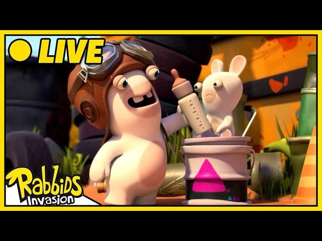 [LIVE ] Mini Rabbid goes on an adventure! |  Rabbids Invasion | Cartoon for Kids