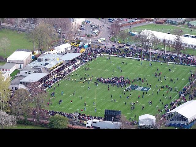 Melrose Rugby 7s 2019 Pitch Invasion