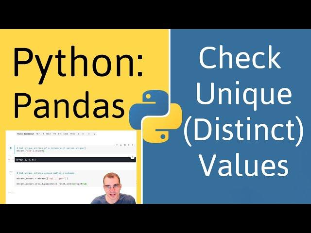 How to Get Unique (Distinct) Values of a Column in Pandas (Python)
