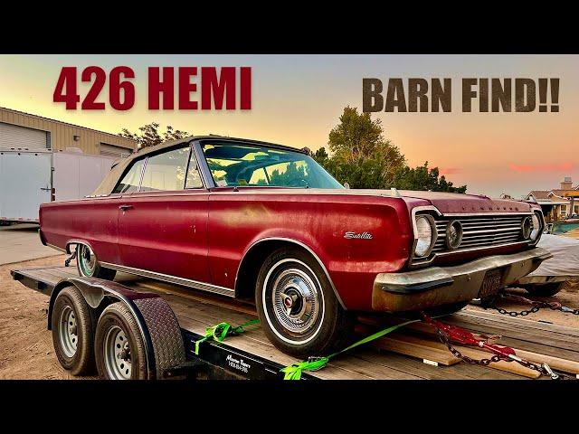 Barnfind! 426 Hemi Convertible Satellite