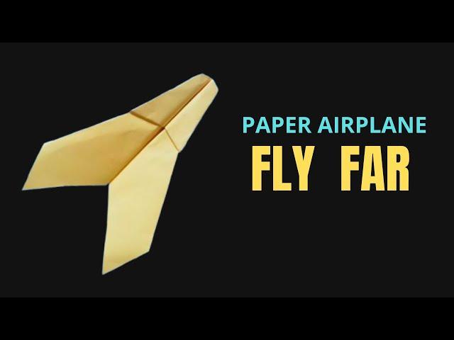 How to make an amazing easy and fast paper airplane that flies long distances