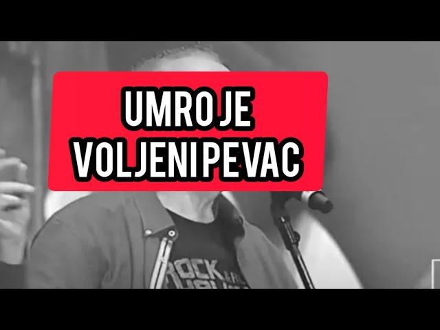 Umro je voljeni pevac! Velika TRAGEDIJA #estrada