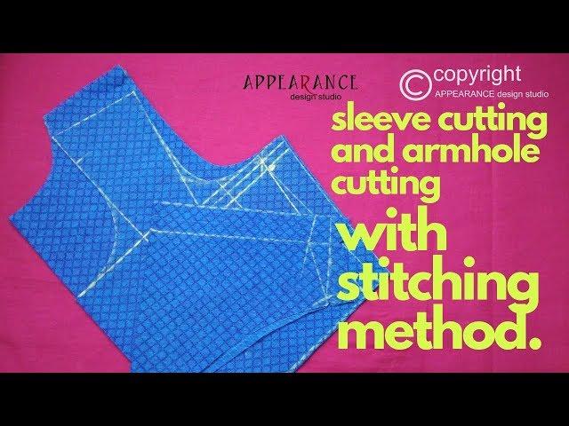 How To Armhole Cutting And Sleeve Cutting With Stitching Method ️ Armhole Drafting For Beginners