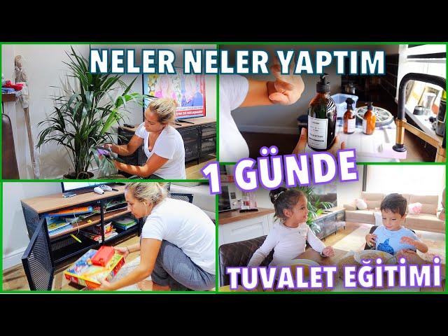 TUVALET EĞİTİMİ 1 GÜNDE BİTTİ  SESSIZ TEMİZLİK VLOG ‍ EVDE YAPTIĞIM İLK YEMEK ️