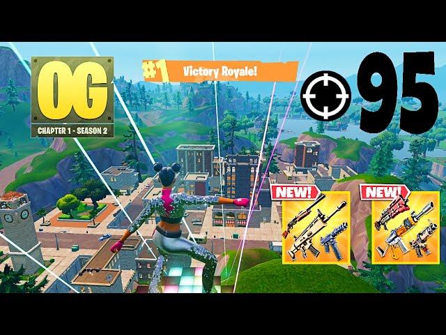 95 Elimination Solo Vs Squads "Zero Build" Gameplay Wins (Fortnite OG Season 2)