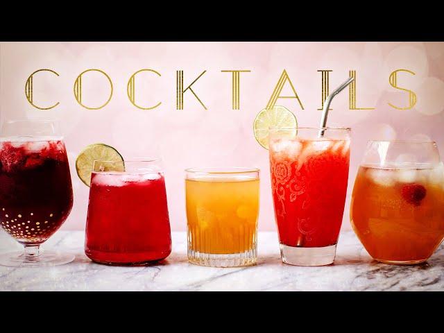 COCKTAIL RECIPES! 5 Fizzy Cocktails using a SodaStream