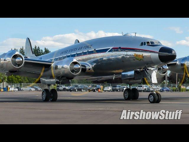 First Look! Newly Restored C-121A Constellation Takes Flight (Air Legends Foundation)