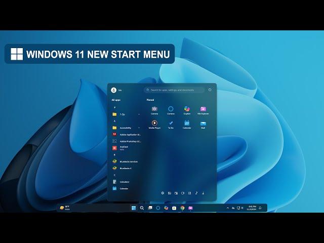 Start Menu Redesign | Windows 11 |  New Start Menu For Windows