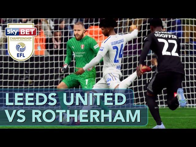 Leeds United vs Rotherham – EFL Championship Game 31  |  EA FC24 CPU vs CPU Sim