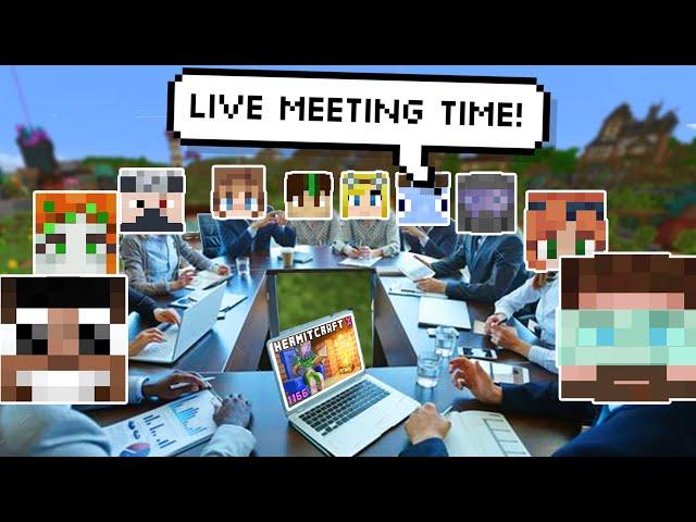 Hermits have a LIVE MEETING on Stream!