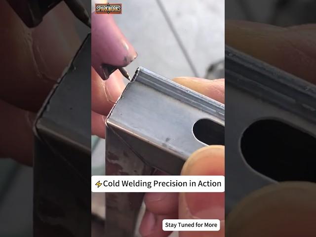 Cold Welding Machine: Perfect Square Tube Welds Made Easy! #coldwelding #tigwelding #welder