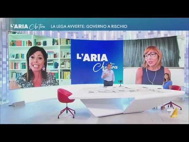 Barbara Floridia in collegamento con L'Aria che tira - 23/08/2024