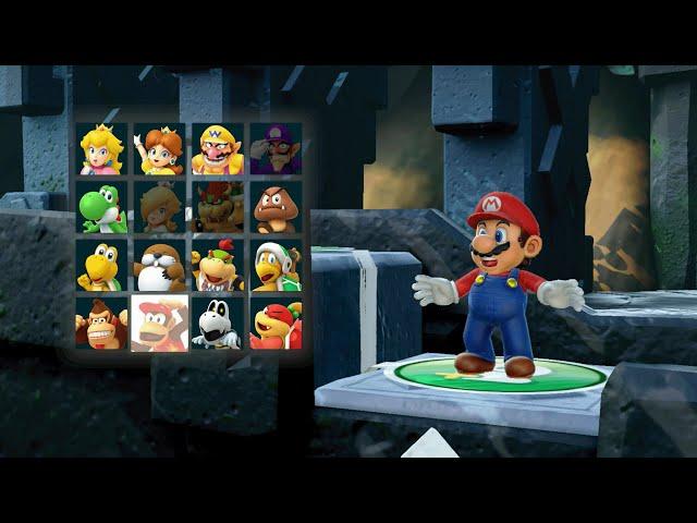 Super Mario Party - Mario vs Luigi vs Shy Guy vs Boo - Whomp's Domino Ruins