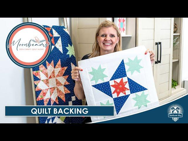 LIVE: QUILT BACKING for Moonbeams & New Fabrics at FQS! - Behind the Seams