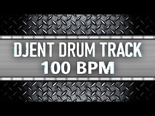 Dark Djent Metal Drum Track 100 BPM Drum Beat (Isolated Drums) [HQ]