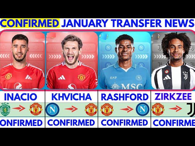 THE LATEST CONFIRMED TRANSFER NEWS AND RUMOURS TRANSFERS 2025|KHVICHA, RASHFORD,ZIRKZEE, GONCALO