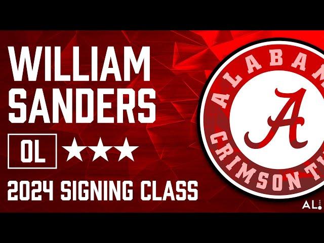 Alabama signee William Sanders highlights from junior season at Brookwood