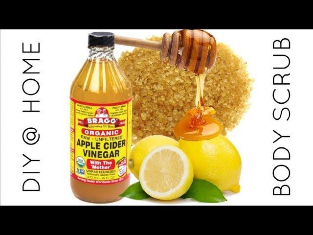 DIY @ HOME ACV HONEY LEMON SUGAR BODY SCRUB| Laura Walker