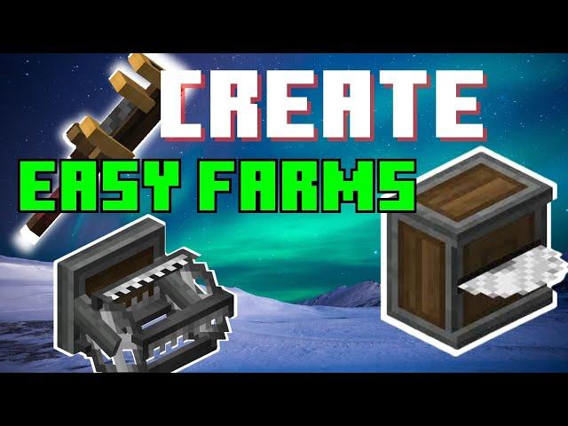 How to make a Create Tree Farm or Crop Farm | Mastering Automation: Create Mod Tutorial