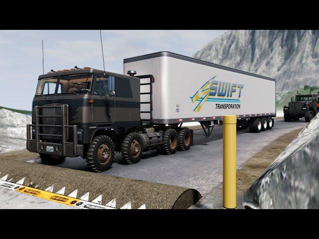 Trucks vs Speed Bumps #83 | BeamNG Drive | Truck &Too