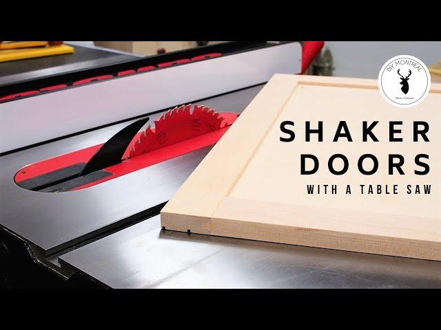 How to Build Shaker Doors with the Table Saw | Rail and Stile | Tongue and Groove | Cabinet doors