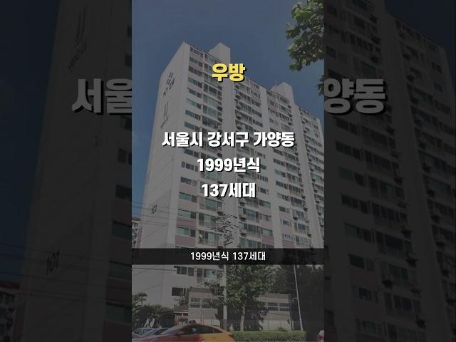 최근 12% 하락한 서울 강서구 아파트 #아파트순위