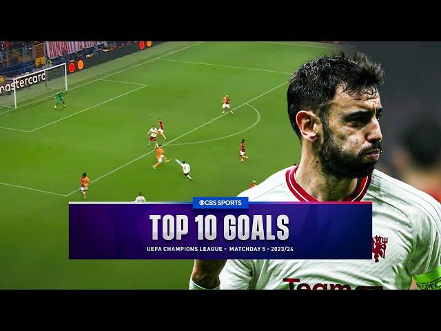 UCL Top 10 Goals of Matchday 5 - 2023/24 | CBS Sports Golazo