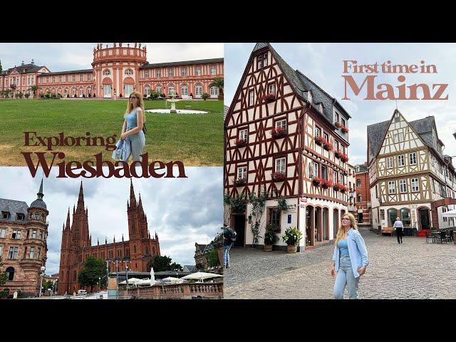 Visiting Mainz and Wiesbaden ️ short trip on a gloomy summer day | Germany vlog