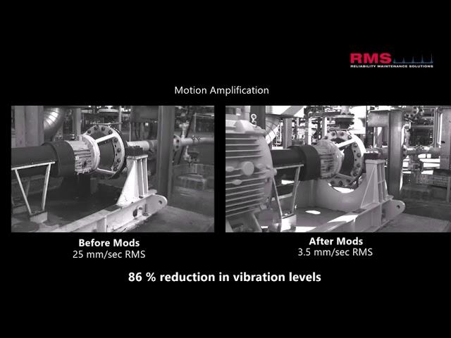 Reducing Vibration Levels by 86% with IRIS M Motion Amplification Camera