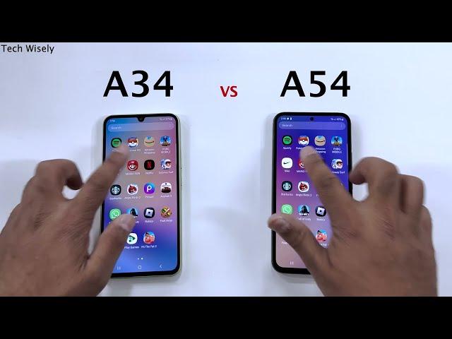 SAMSUNG A34 5G vs A54 5G - SPEED TEST