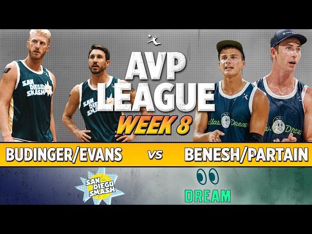 Budinger/Evans vs. Partain/Benesh | San Diego Smash vs. Dallas Dream AVP LEAGUE WEEK 8