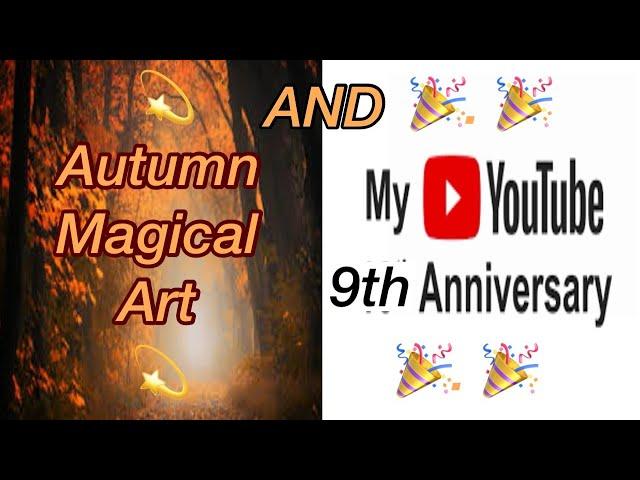 My YOUTUBE ANNIVERSARY AND Autumn Magical ART with guests Davy Art with a Pen and Pat Lamb