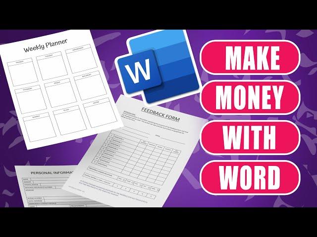 How to make money with Microsoft Word - Easy Printable Forms