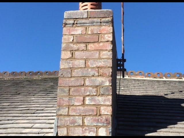 Pointing and repairing a chimney