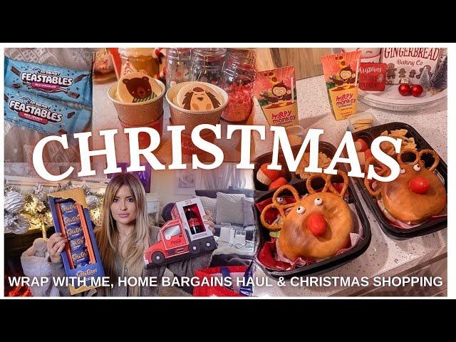 VLOGMAS  wrap with me, Home Bargains & Shein haul + new in Tesco & Asda