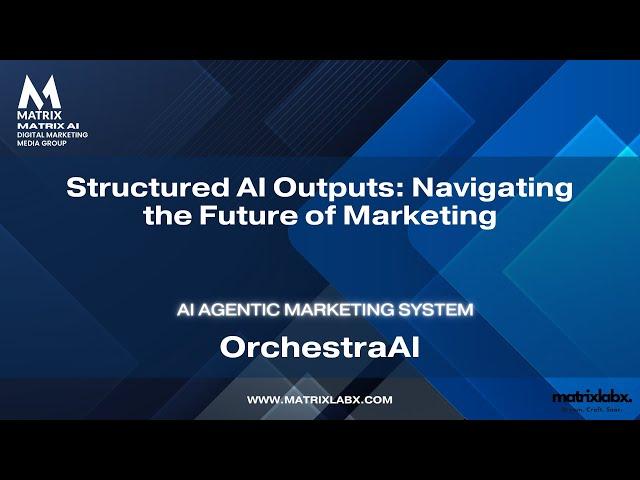 Structured AI Outputs: Navigating the Future of Marketing - Matrix Marketing Group and MatrixLabX