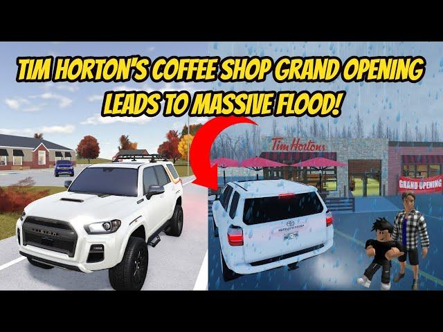 Greenville, Wisc Roblox l Tim Horton's Coffee Shop FLOOD STORM - Special Roleplay