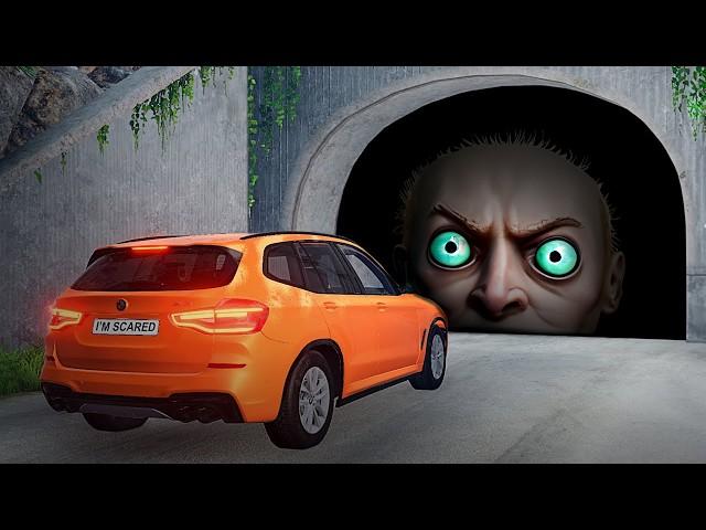 Cars Exploring CREEPY Tunnels - BeamNG.drive