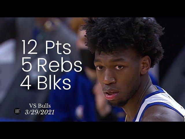 Rookie James Wiseman 12 Pts, 4 Blks, 5 Rebs vs Bulls | FULL Highlights