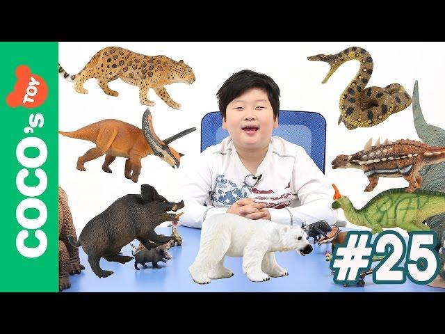 #25 육식동물과 초식공룡이 싸우면 과연 누가 이길까?! Carnivorous Animal vs Herbivorous Dinosaurs , Collecta figures