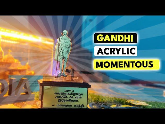 How to make Acrylic momento | Trophy | Retech Lasers | plotbot plus #lasercut  #momentous #trophy