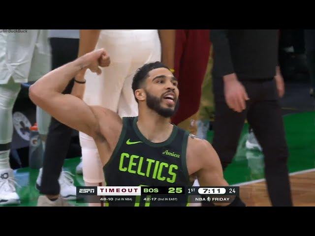 Jayson Tatum "Get the f*ck outta here" during the 25-3 run by the Celtics, and also after the game