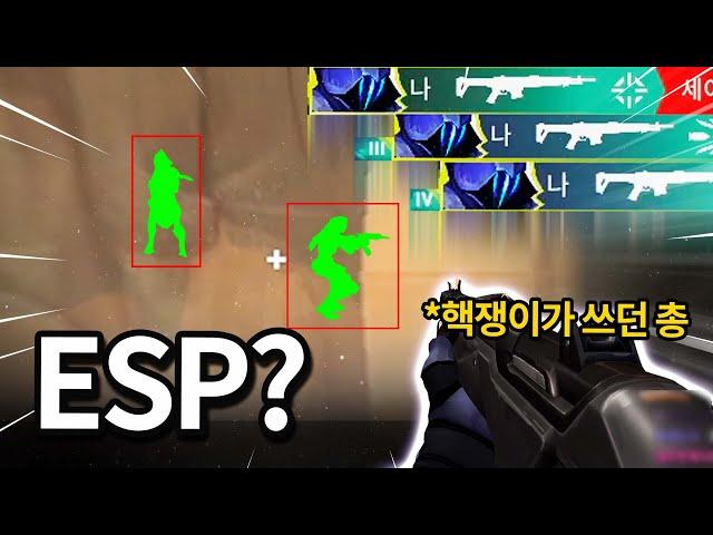 가디언만 쓰는 핵쟁이의 총을 주웠다.. 잠시만 근데 이거 총이 이상한데??
