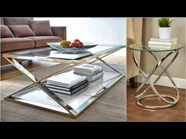 2021 Amazing Stainless Steel Coffee Table Design | Metal furniture design