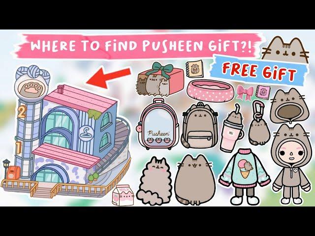 Toca Life World : WHERE TO FIND FREE GIFT COLLAB PUSHEEN OUT NOW | TOCA BOCA UPDATE