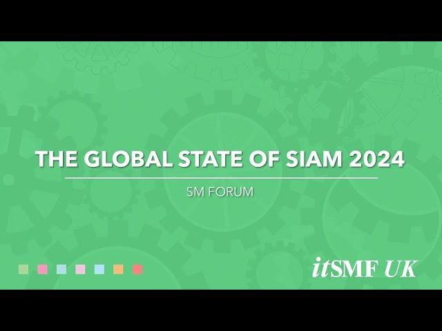 The global state of SIAM 2024