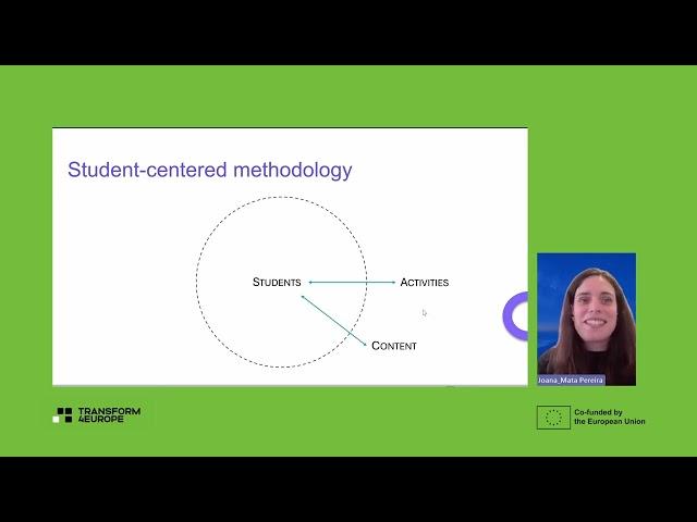 T4EU webinar "Why active learning?" by Joana Mata Pereira